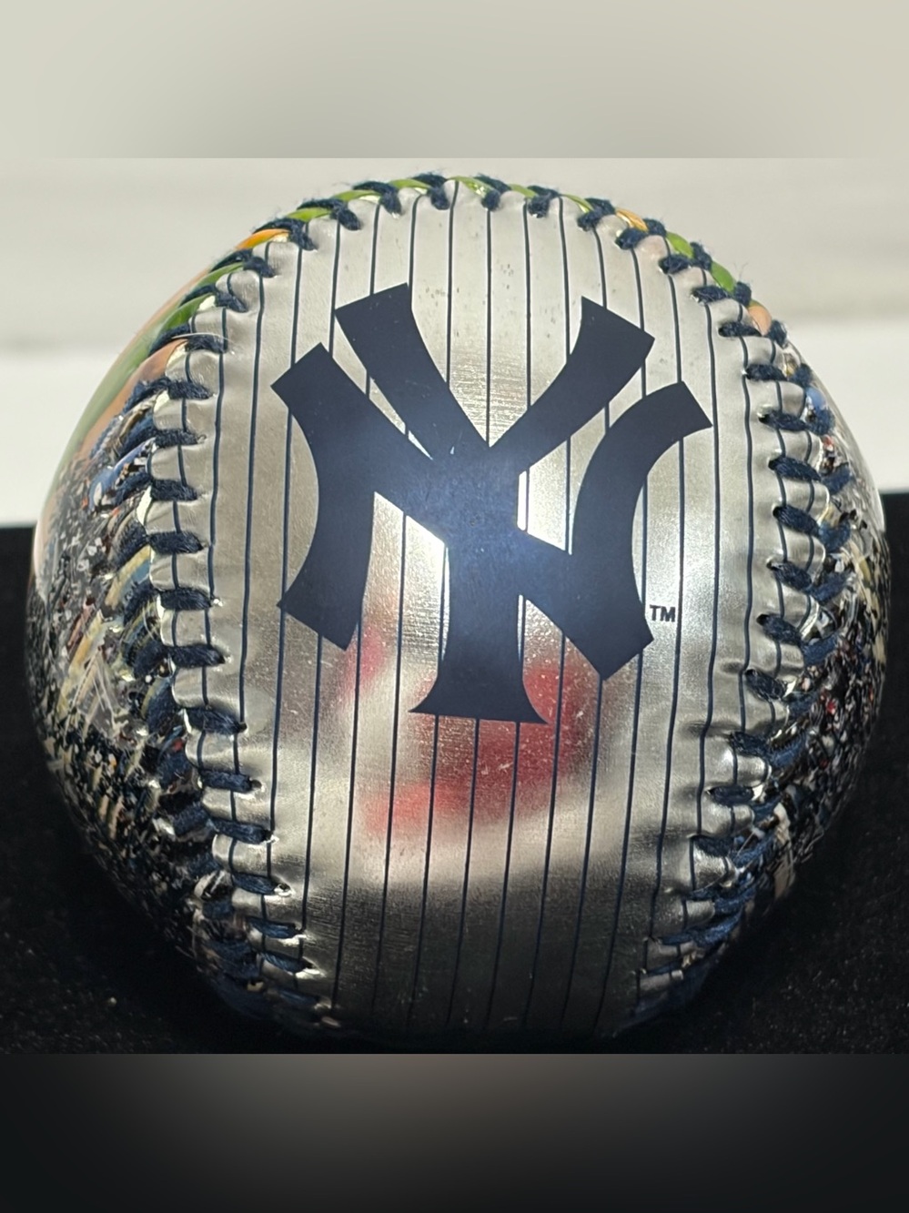 New York Yankees Silver Holo & Digital Camo Franklin Souvenir Baseball Ball